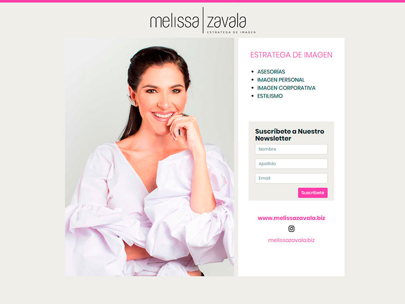 Melissa Zavala Website